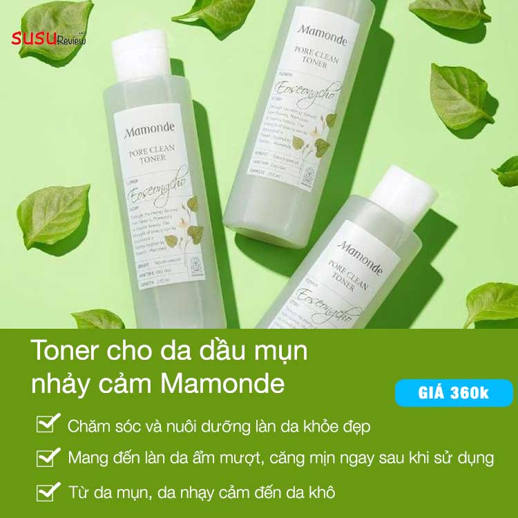 Toner Mamonde - Toner cho da dầu mụn 